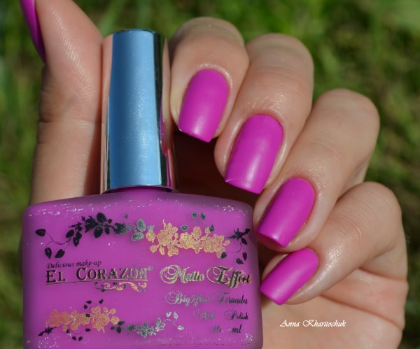 El Corazon Matte Effect Bif5free Fofmula Nail Polish # 147-neon