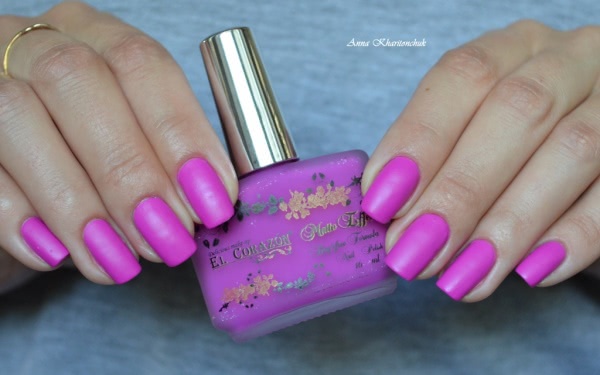 El Corazon Matte Effect Bif5free Fofmula Nail Polish # 147-neon