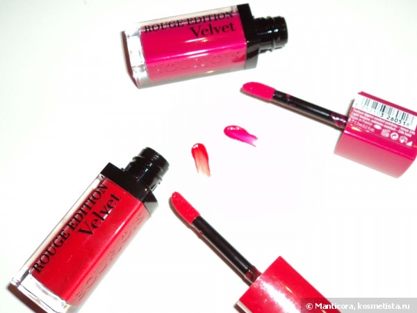 Bourjois Rouge Edition Velvet Lipstick #05 Ole flamingo, #03 Hot pepper