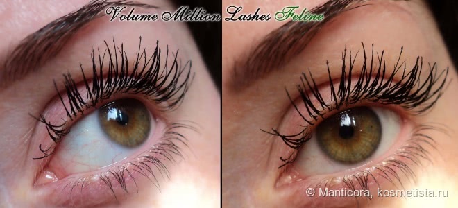 Тушь L'Oreal Volume Million Lashes black и Volume Million Lashes Feline black. Пост-сравнение