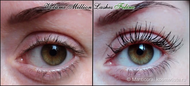 Тушь L'Oreal Volume Million Lashes black и Volume Million Lashes Feline black. Пост-сравнение