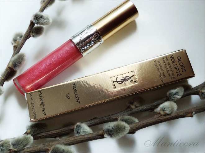 Твои губы пахнут манго...YSL Gloss Volupté Extreme Shine Soft & Light Texture # 102 Rose Satine