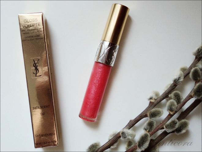 Твои губы пахнут манго...YSL Gloss Volupté Extreme Shine Soft & Light Texture # 102 Rose Satine