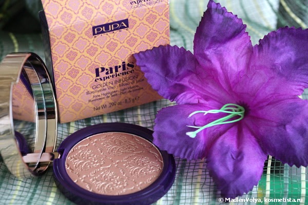 Pupa Milano Golden Infusion Face Highlighter из коллекции Paris experience в оттенке 001 Pink Gold