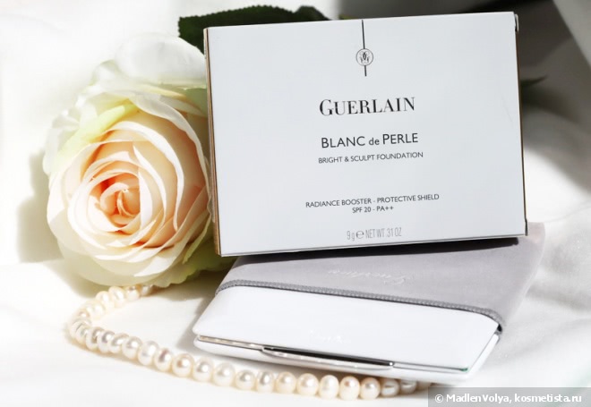 Guerlain Blanc De Perle Bright&Sculpt Foundation Radiance Booster - Protective Shield SPF 20 - PA++ #02 Beige Clair
