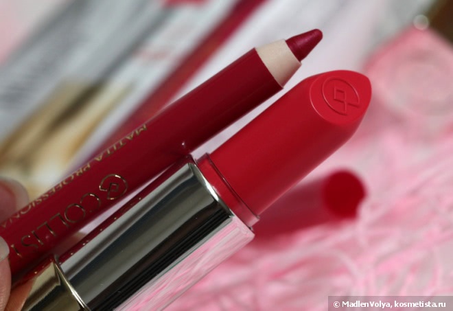 Collistar Rossetto Art Design Набор (Помада для губ №9 + Карандаш контурный для губ профессиональный №17)