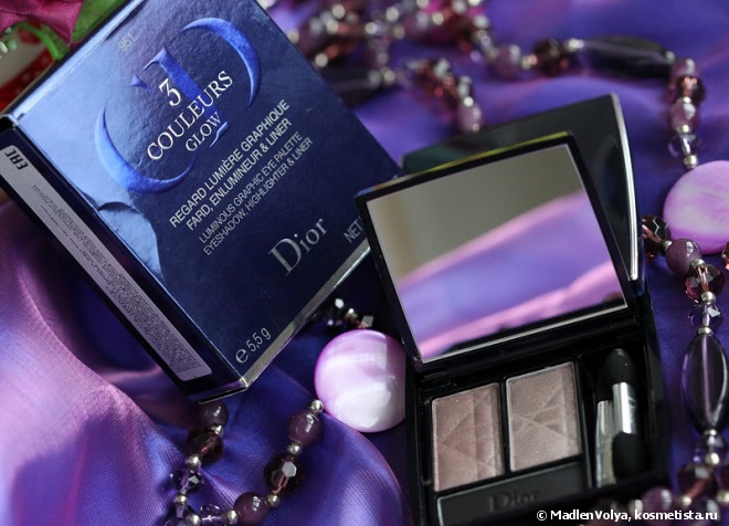 Dior 3 Couleurs Glow Luminous Graphic Eye Palette Eyeshadow, Highlighter & Liner #951 Rosewood Glow