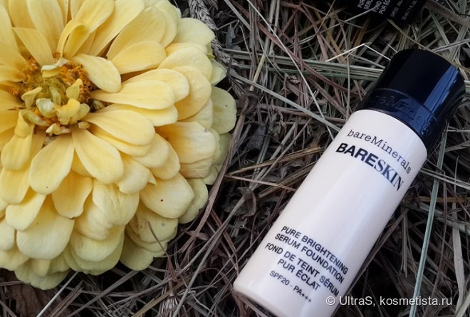 Выручил ли меня в жару bareMinerals bareSkin Pure Brightening Serum Foundation Spf20 #03 Bare linen?