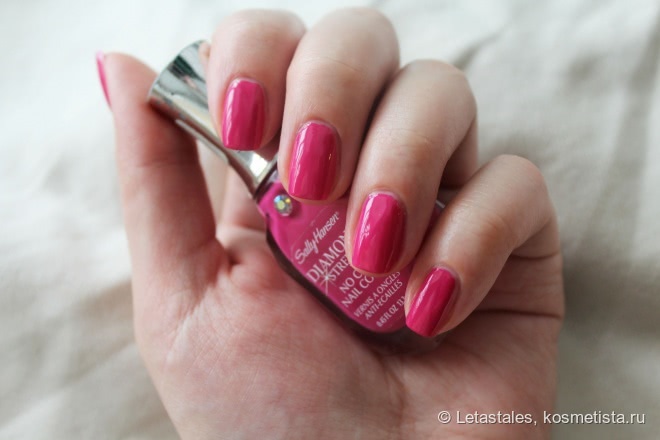 Незаслуженно забытый Sally Hansen Diamond Strength No Chip Nail Color 330 Fuchsia Bling Bling