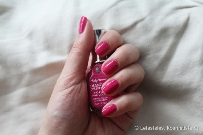 Незаслуженно забытый Sally Hansen Diamond Strength No Chip Nail Color 330 Fuchsia Bling Bling