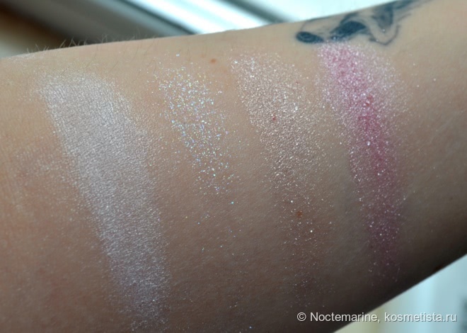 Рассыпчатые перламутровые пудры Pearl powder от Code Color. Часть 1, золото и серебро