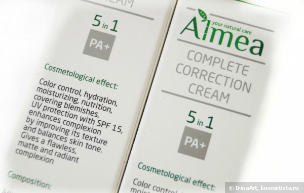 Almea CC крем Complete Correction Cream в оттенках light и light-medium - маскируем расширенные поры и покраснения