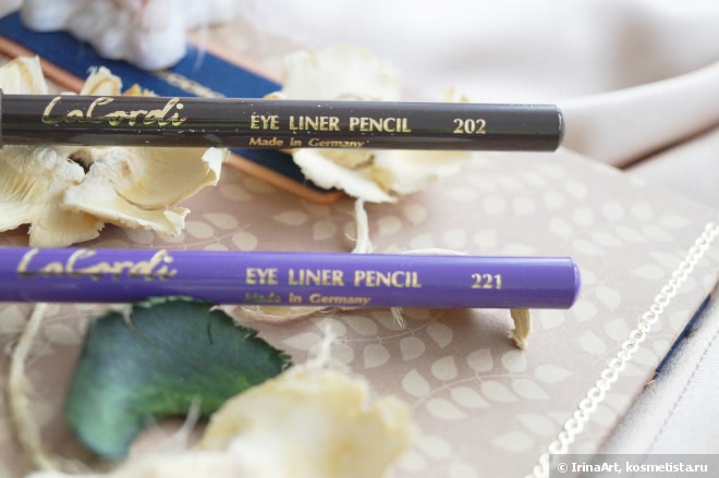 Карандаши для глаз Lacordi Eyeliner Pencil 202 и 221