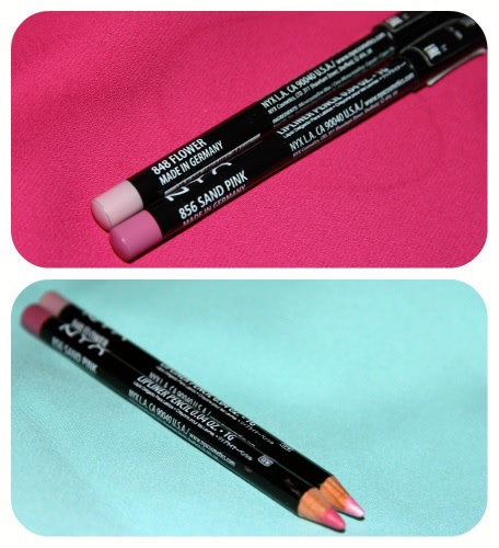 Карандаш для губ NYX Slim lip pencil оттенки #856 Sand Pink и #848 Flower