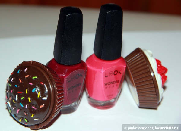 Лак для ногтей NailLook Wonder Wear № 20124, 20118 - цвет спелой черешни и ярко-розовой розы
