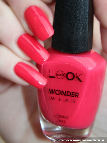 Лак для ногтей NailLook Wonder Wear № 20124, 20118 - цвет спелой черешни и ярко-розовой розы