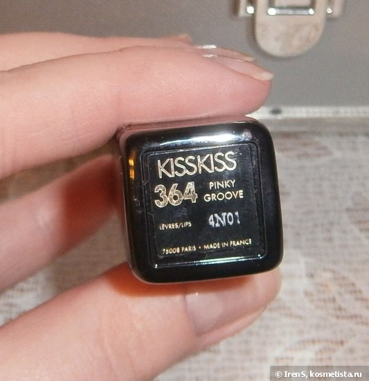 Любимая помада Guerlain Kiss Kiss Lipstick Shaping Cream Lip Colour №364 Pinky Groove