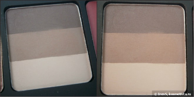 Inglot Freedom System: Eye Shadow Rainbow №117, Lipstick №85, Sculpting Powder №510