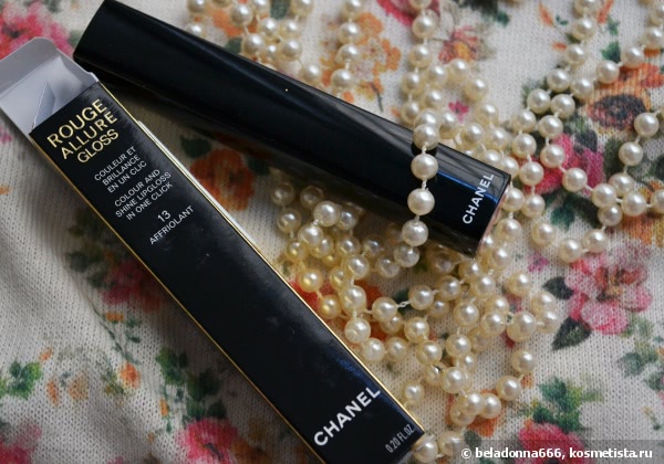 Неприятный сюрприз с Chanel Rouge Allure Gloss Colour and Shine lipgloss in one clic #13, Affriolant
