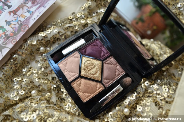 Мой кусочек Рождества с Dior Golden Shock Collection 2014 Dior 5 Couleurs Couture Colours & Effects Eyeshadow Palette #756 Golden Shock