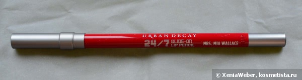 Стать героиней драмы с Urban Decay 24\7 Glide-On Lip Pencil Pulp Fiction Mrs. MIA Wallace и Urban Decay Pulp Fiction Revolution Lipstick Mrs. MIA Wallace