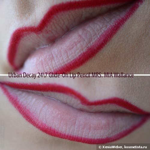 Стать героиней драмы с Urban Decay 24\7 Glide-On Lip Pencil Pulp Fiction Mrs. MIA Wallace и Urban Decay Pulp Fiction Revolution Lipstick Mrs. MIA Wallace