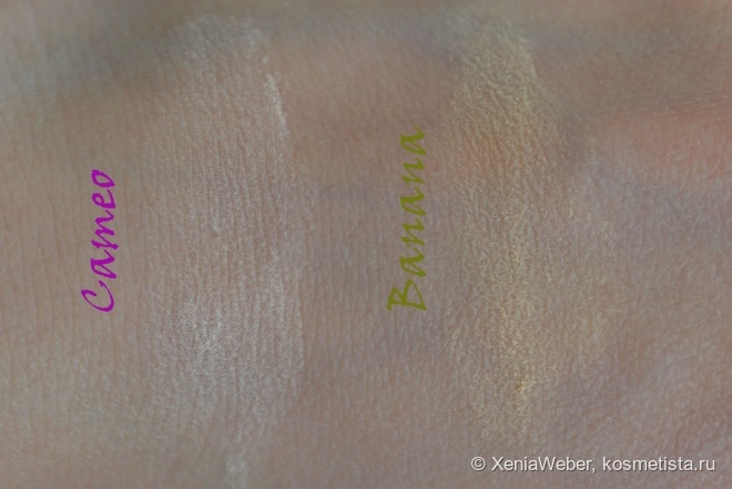 Ben Nye Luxury Powder, в оттенках Banana и Cameo