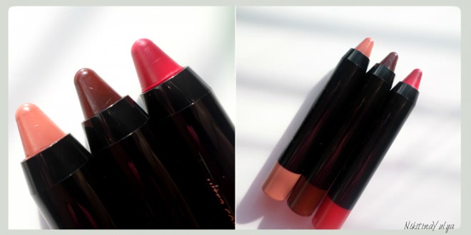 Помада-карандаш для губ Avon Ultra Color Lip Crayon в оттенках Fairest Nude/Прекрасный телесный (27660), Plum Perfect/Идеальный сливовый (27656), Cherry Picked/Спелый вишневый (27655)