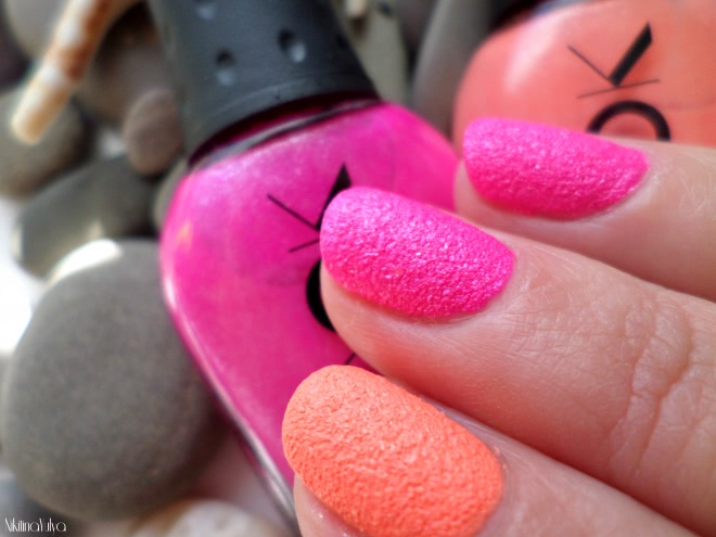 Лак-песок для ногтей NailLook Hot Neons # 31089 Miami Beach, # 31091Think Pink