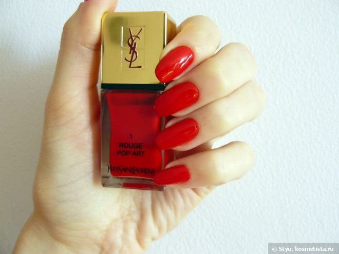 YSL La Laque Couture №1 Rouge Pop Art