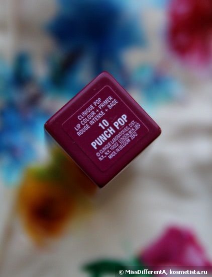 Девичий розовый: Clinique pop lip colour+primer rouge intense + base #10 Punch Pop