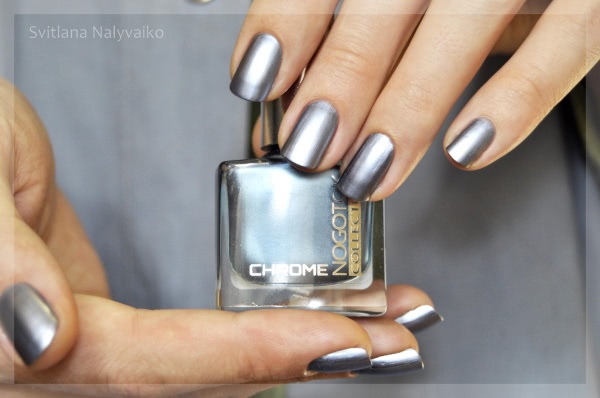What can I do, honey, I feel like the color blue. Парочка джинсовых лаков: лак для ногтей Nogotok Style Color № 176 и Nogotok Crome Collection тон 05