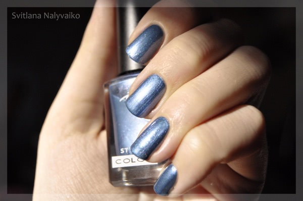 What can I do, honey, I feel like the color blue. Парочка джинсовых лаков: лак для ногтей Nogotok Style Color № 176 и Nogotok Crome Collection тон 05