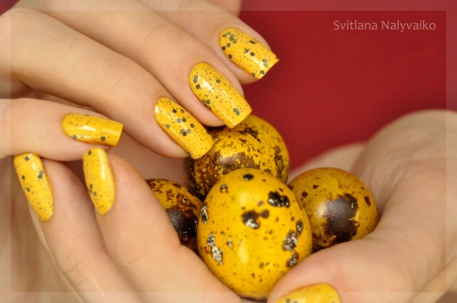 Очень пасхальный лак. El Corazon Active Bio-gel Color Gel Polish из серии Easter Eggs в оттенке 423/101