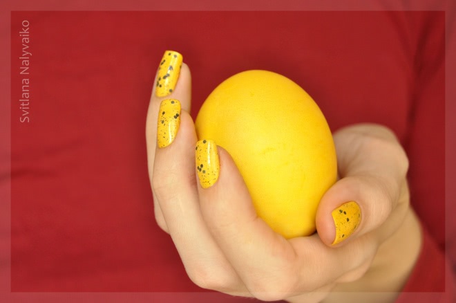 Очень пасхальный лак. El Corazon Active Bio-gel Color Gel Polish из серии Easter Eggs в оттенке 423/101