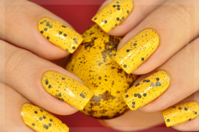 Очень пасхальный лак. El Corazon Active Bio-gel Color Gel Polish из серии Easter Eggs в оттенке 423/101