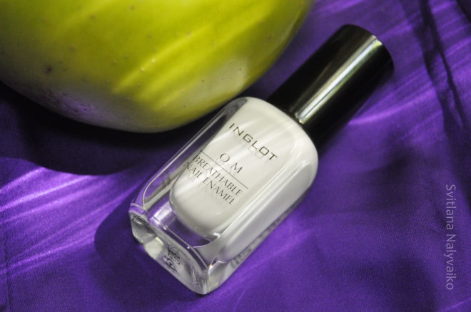 Белый, но не пушистый. Лак для ногтей Inglot O2M Breathable Nail Enamel в оттенке 601