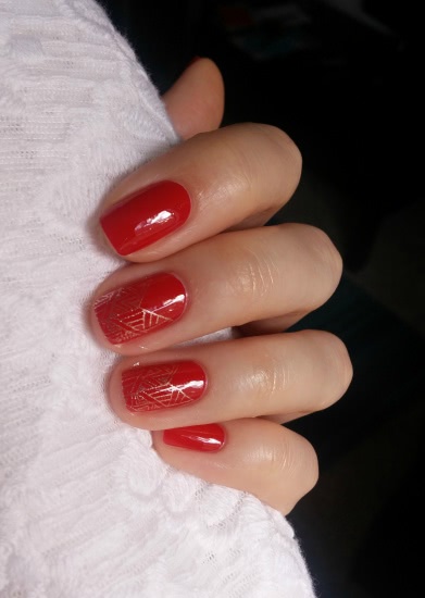Классный красный Ja-De Crystal Glow nail enamel 342