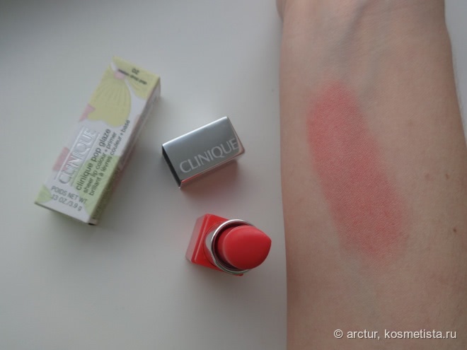 Новинка от Clinique - Pop Glaze Sheer Lip Colour + Primer в оттенке 02 Melon Drop Pop