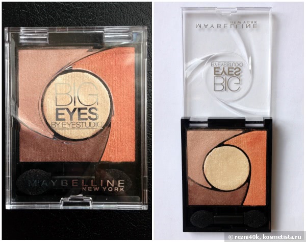 Maybelline Big Eyes by Eyestudio Еyeshadow Quad (01 Luminous brown). Одним глазком в мамину косметичку