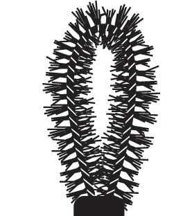 Тушь с необычной щеточкой Rire Luxe Long&Curl Mascara, black