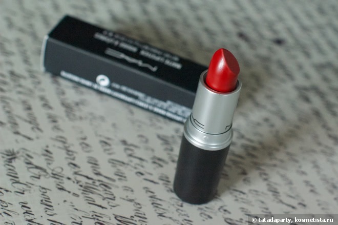 Матовая помада Mac Matte Lipstick Rouge A Levres Russian RED
