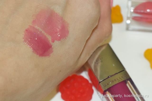 Maybelline Color Elixir by ColorSensational Lip Lacquer #705 Blush Essence и #135 Raspberry Rhapsody