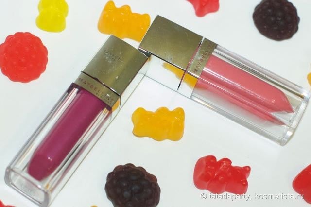 Maybelline Color Elixir by ColorSensational Lip Lacquer #705 Blush Essence и #135 Raspberry Rhapsody