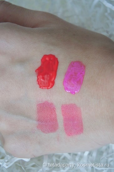 Etude House Fresh Cherry Tint PK002 Hot pink & RD301Red