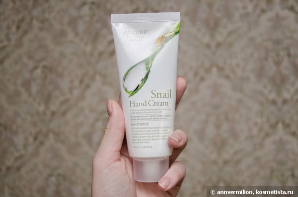 Летом улитки ползают по рукам с 3w Clinic Snail hand cream