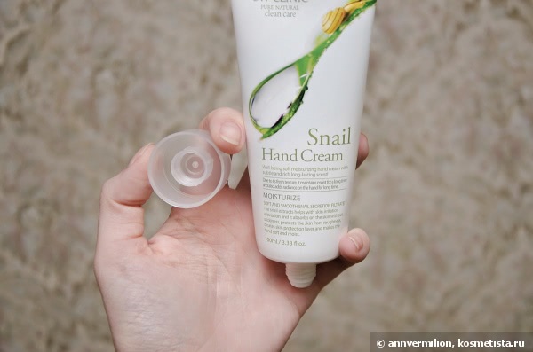 Летом улитки ползают по рукам с 3w Clinic Snail hand cream