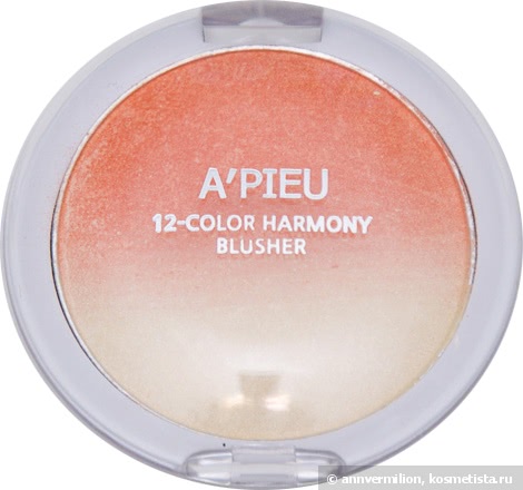 A'pieu 12-color Harmony Blusher #02 Mandarin