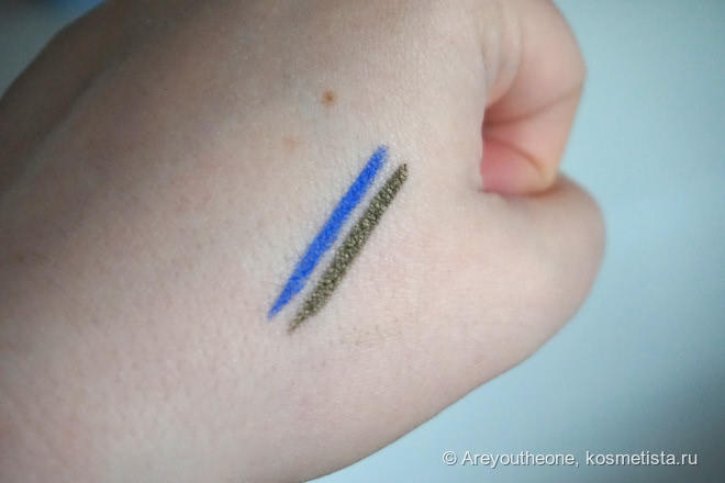Новинка L'Oreal - гелевые карандаши Infaillible Gel Crayon 24H Waterproof 010 I've Got the Blue, 008 Rest in Kaki