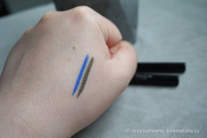 Новинка L'Oreal - гелевые карандаши Infaillible Gel Crayon 24H Waterproof 010 I've Got the Blue, 008 Rest in Kaki